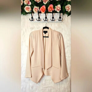 Solemio Luxury Crepe Weight Waterfall Front Blazer (NWOT)